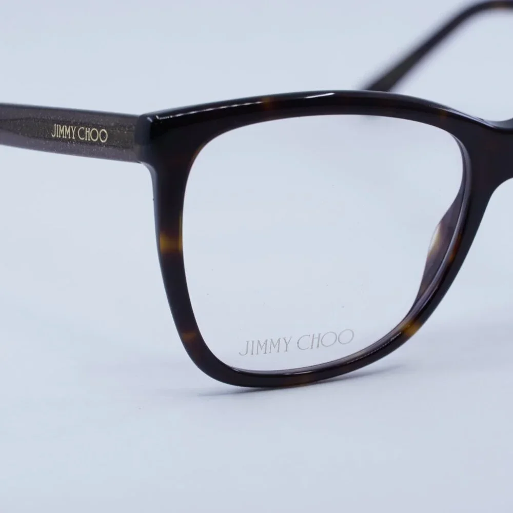 Jimmy Choo JC362 0086 00 Eyeglasses Havana 55mm Butterfly Frame